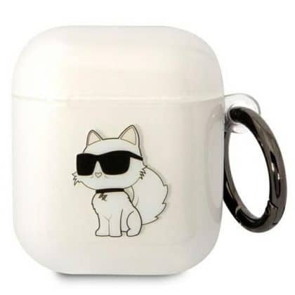 Karl Lagerfeld KLA2HNCHTCT Διάφανη θήκη για Airpods 1/2 Ikonik Choupette