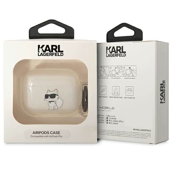 Karl Lagerfeld KLAPHNCHTCT Κάλυμμα για Airpods Pro διάφανο Ikonik Choupette - Image 3