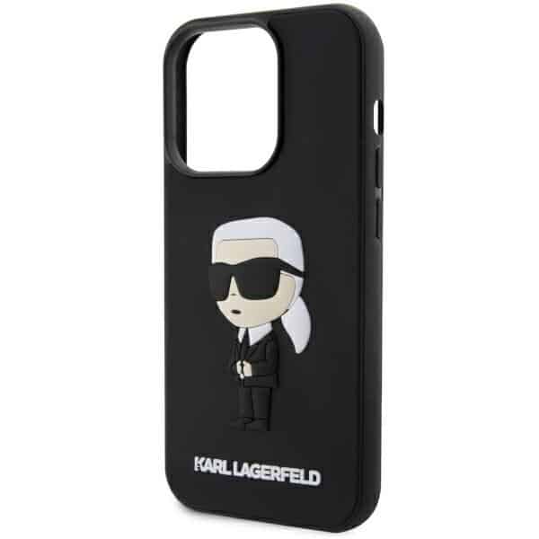 Karl Lagerfeld Rubber Ikonik 3D - θήκη για Apple iPhone 14 Pro - Μαύρο - Image 6