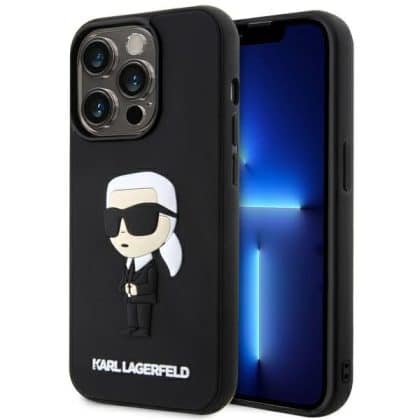 Karl Lagerfeld Rubber Ikonik 3D - Apple iPhone 14 Pro Max - Μαύρο