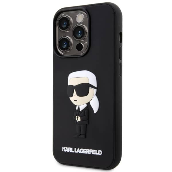 Karl Lagerfeld Rubber Ikonik 3D - Apple iPhone 14 Pro Max - Μαύρο - Image 2