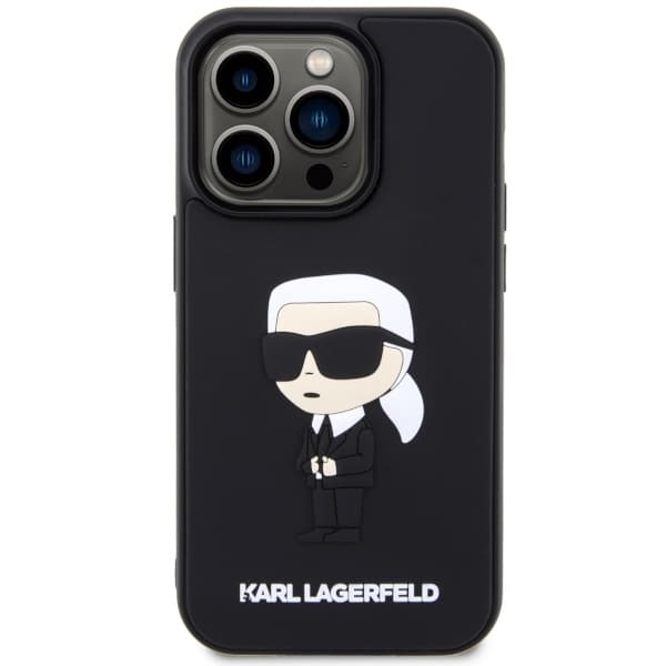 Karl Lagerfeld Rubber Ikonik 3D - Apple iPhone 14 Pro Max - Μαύρο - Image 3