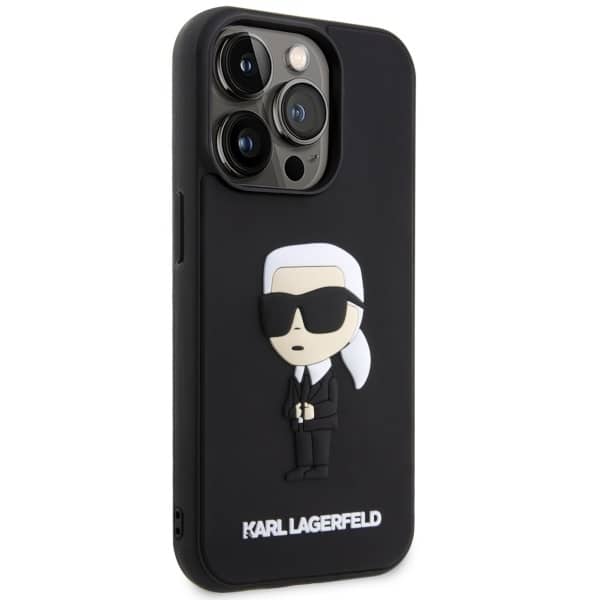 Karl Lagerfeld Rubber Ikonik 3D - Apple iPhone 14 Pro Max - Μαύρο - Image 4