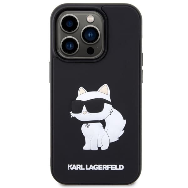 Karl Lagerfeld Rubber Choupette 3D - θήκη για Apple iPhone 14 Pro - Μαύρο - Image 3