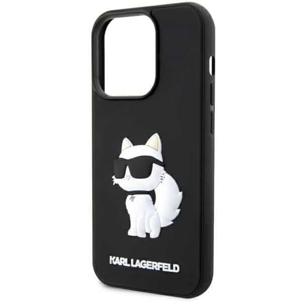 Karl Lagerfeld Rubber Choupette 3D - θήκη για Apple iPhone 14 Pro - Μαύρο - Image 6