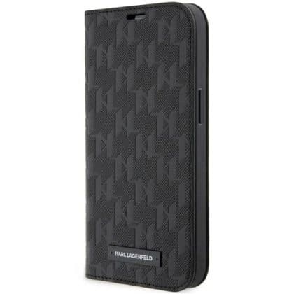 Karl Lagerfeld Saffiano Monogram - θήκη για Apple iPhone 14 Pro - Μαύρο
