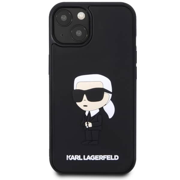 Karl Lagerfeld Rubber Ikonik 3D - θήκη για Apple iPhone 14 Plus - Μαύρο - Image 3
