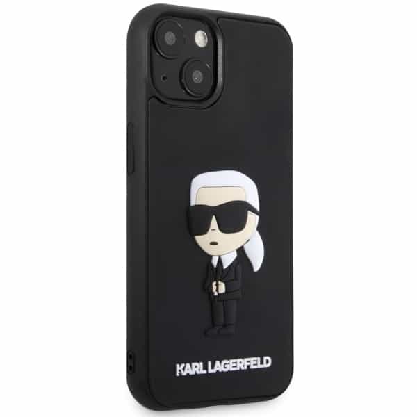 Karl Lagerfeld Rubber Ikonik 3D - θήκη για Apple iPhone 14 Plus - Μαύρο - Image 4