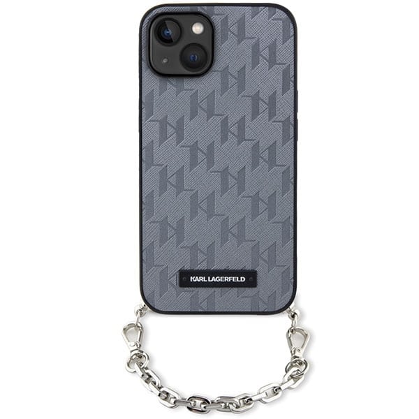 Karl Lagerfeld Saffiano Monogram Chain - θήκη για Apple iPhone 14 - Διάφανο - Image 2