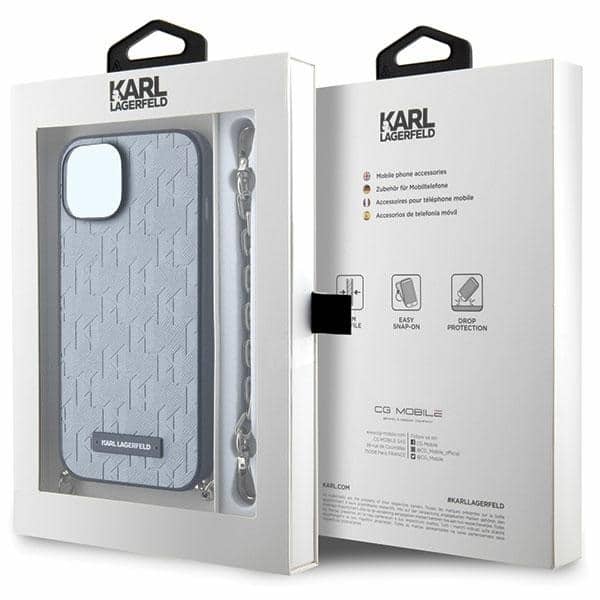 Karl Lagerfeld Saffiano Monogram Chain - θήκη για Apple iPhone 14 - Διάφανο - Image 7