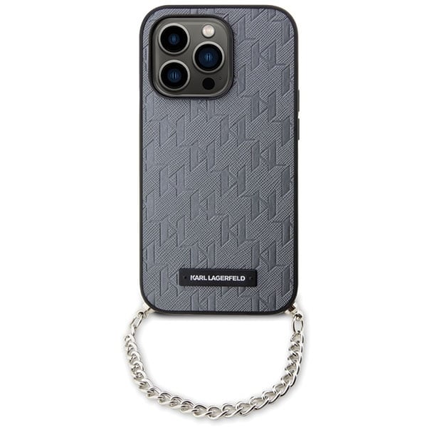 Karl Lagerfeld Saffiano Monogram Chain - θήκη για Apple iPhone 14 Pro - Διάφανο - Image 2