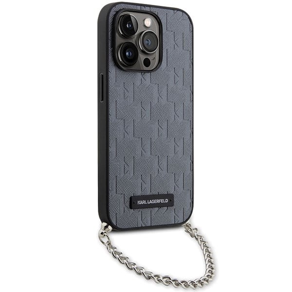 Karl Lagerfeld Saffiano Monogram Chain - θήκη για Apple iPhone 14 Pro - Διάφανο - Image 3