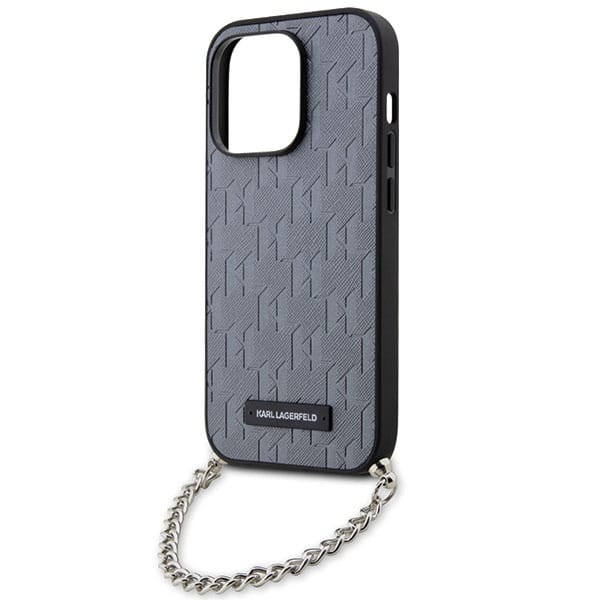 Karl Lagerfeld Saffiano Monogram Chain - θήκη για Apple iPhone 14 Pro - Διάφανο - Image 5