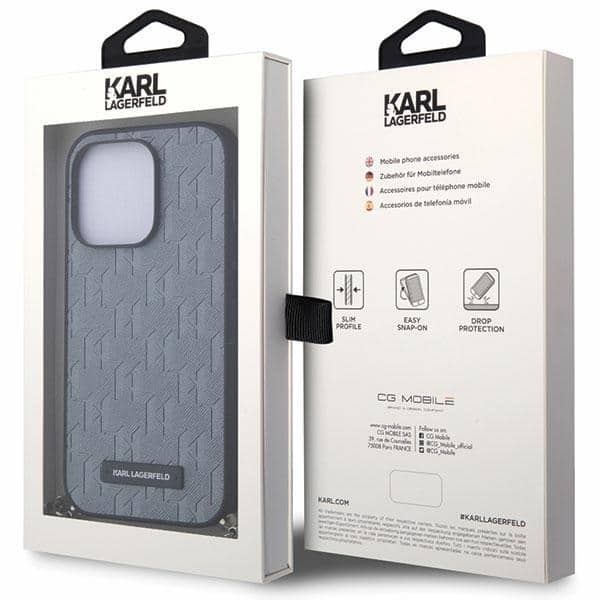 Karl Lagerfeld Saffiano Monogram Chain - θήκη για Apple iPhone 14 Pro - Διάφανο - Image 7