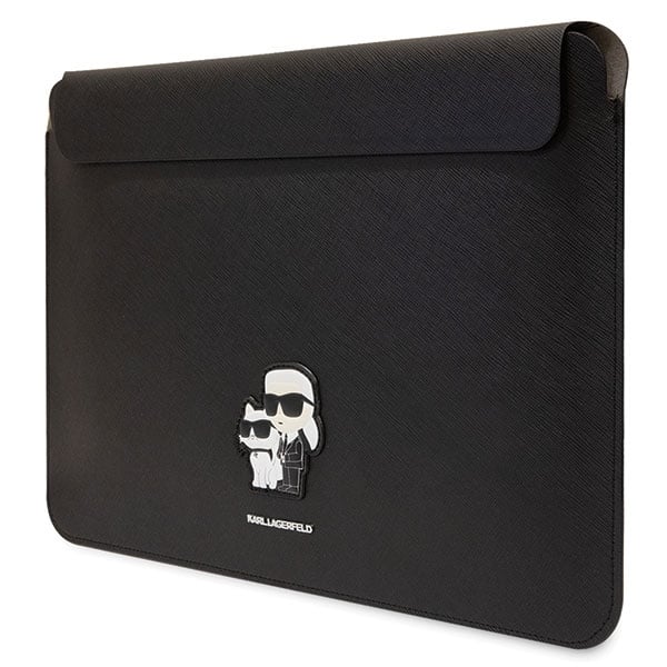 Karl Lagerfeld Θήκη KLCS14SAKCPMK 14" μαύρο Saffiano Karl&Choupette - Image 2