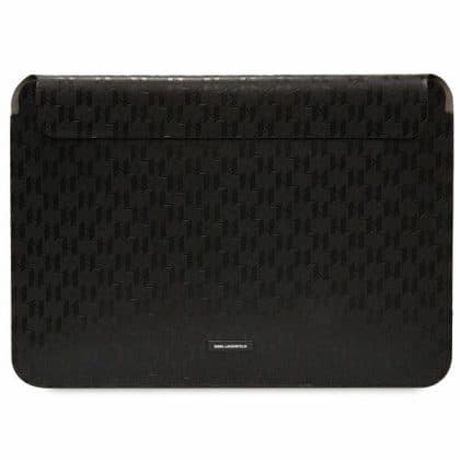 Karl Lagerfeld Θήκη KLCS14SAKLHPK 14" μαύρο Saffiano Plaque