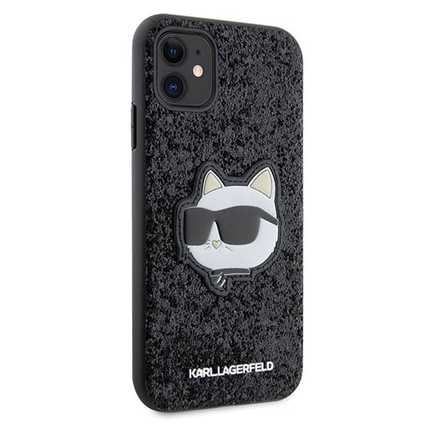 Karl Lagerfeld Glitter Choupette - θήκη για Apple iPhone 11 / XR - Μαύρο - Image 4