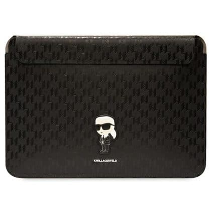 Karl Lagerfeld Θήκη KLCS14SAKHPKK 14" μαύρη/black Saffiano Monogram Ikonik