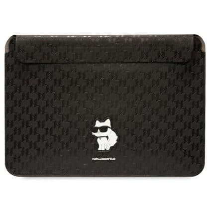 Karl Lagerfeld Θήκη KLCS16SAKHPCK 16" μαύρο Saffiano Monogram Choupette