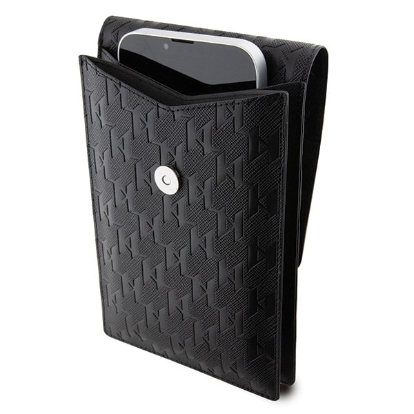Karl Lagerfeld Τσάντα KLWBSAKHPKK μαύρη/black Saffiano Monogram Ikonik - Image 4