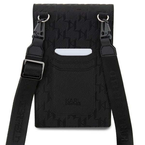Karl Lagerfeld Τσάντα KLWBSAKHPKK μαύρη/black Saffiano Monogram Ikonik - Image 5