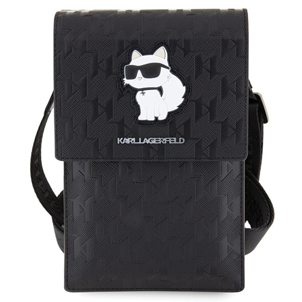 Karl Lagerfeld Τσάντα KLWBSAKHPCK μαύρη/black Saffiano Monogram Choupette - Image 2