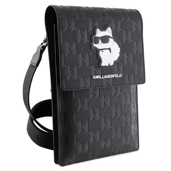 Karl Lagerfeld Τσάντα KLWBSAKHPCK μαύρη/black Saffiano Monogram Choupette - Image 3
