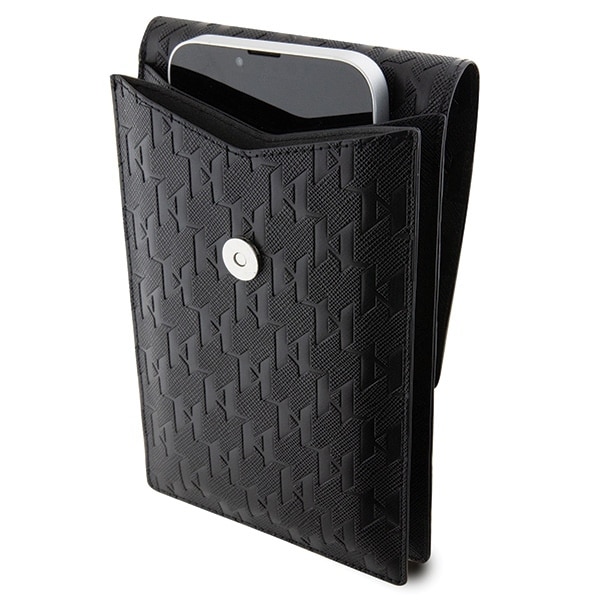 Karl Lagerfeld Τσάντα KLWBSAKHPCK μαύρη/black Saffiano Monogram Choupette - Image 4