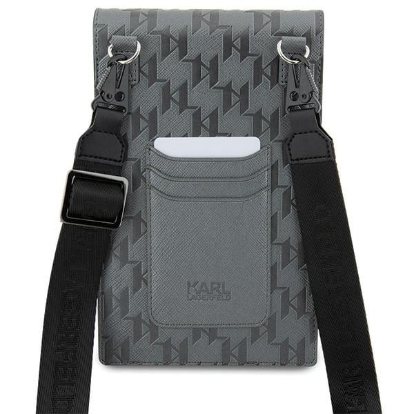 Karl Lagerfeld Τσάντα KLWBSAKHPCG ασημί Saffiano Monogram Choupette - Image 5