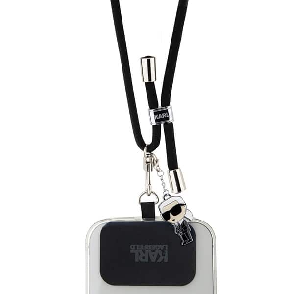 Karl Lagerfeld KLUCNMSCKIK Universal λουράκι λαιμού CBDY Cord μαύρο/black - Image 2