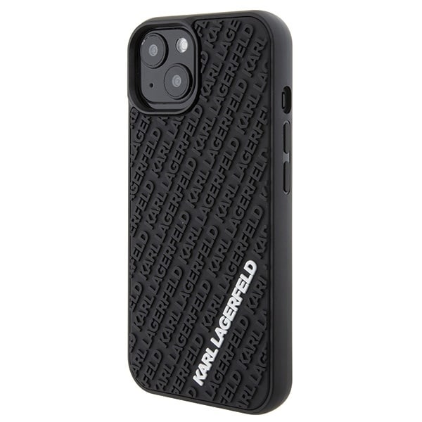 Karl Lagerfeld 3D Rubber Multi Logo - θήκη για Apple iPhone 15 - Μαύρο - Image 2