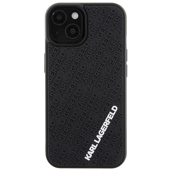 Karl Lagerfeld 3D Rubber Multi Logo - θήκη για Apple iPhone 15 - Μαύρο - Image 3