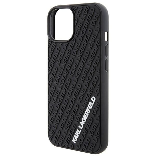 Karl Lagerfeld 3D Rubber Multi Logo - θήκη για Apple iPhone 15 - Μαύρο - Image 6