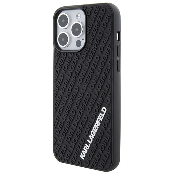 Karl Lagerfeld 3D Rubber Multi Logo - θήκη για Apple iPhone 15 Pro Max - Μαύρο - Image 2