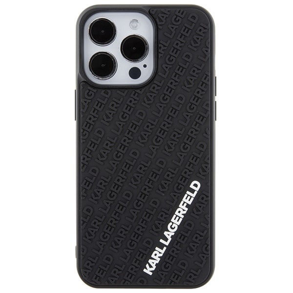 Karl Lagerfeld 3D Rubber Multi Logo - θήκη για Apple iPhone 15 Pro Max - Μαύρο - Image 3