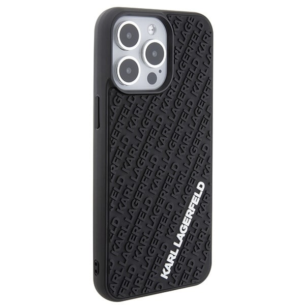 Karl Lagerfeld 3D Rubber Multi Logo - θήκη για Apple iPhone 15 Pro Max - Μαύρο - Image 4