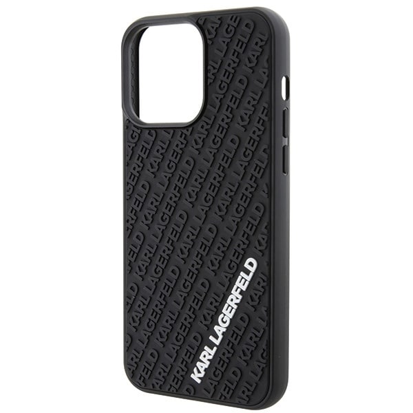 Karl Lagerfeld 3D Rubber Multi Logo - θήκη για Apple iPhone 15 Pro Max - Μαύρο - Image 6