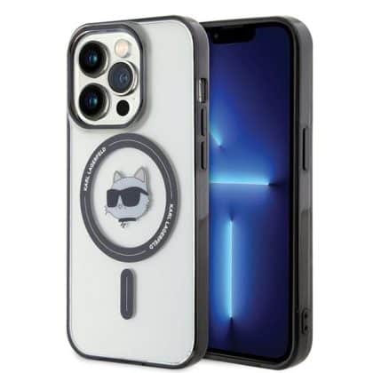 Karl Lagerfeld IML Choupette`s Head MagSafe - θήκη για Apple iPhone 15 Pro - Διάφανο