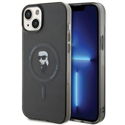 Karl Lagerfeld IML Ikonik MagSafe - θήκη για Apple iPhone 15 Plus - Μαύρο