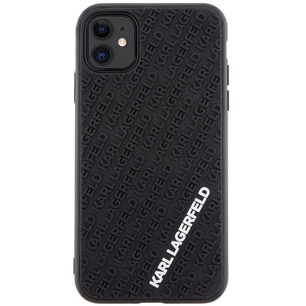 Karl Lagerfeld 3D Rubber Multi Logo - θήκη για Apple iPhone 11 - Μαύρο - Image 3