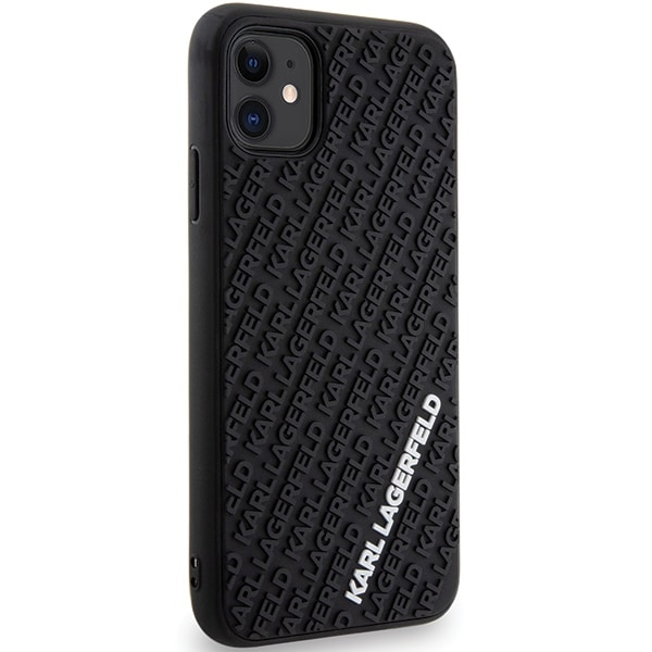 Karl Lagerfeld 3D Rubber Multi Logo - θήκη για Apple iPhone 11 - Μαύρο - Image 4