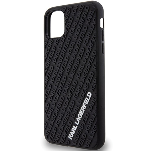 Karl Lagerfeld 3D Rubber Multi Logo - θήκη για Apple iPhone 11 - Μαύρο - Image 6