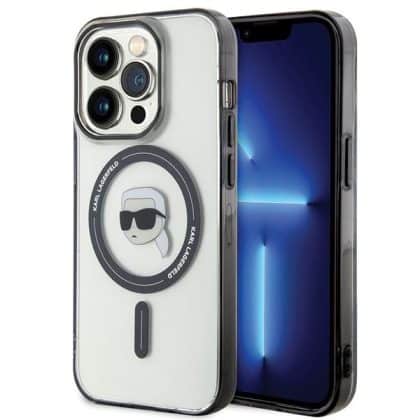 Karl Lagerfeld IML Karl's Head MagSafe - θήκη για Apple iPhone 15 Pro Max - Διάφανο