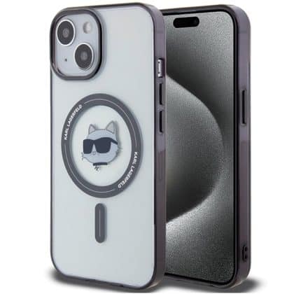 Karl Lagerfeld IML Choupette`s Head MagSafe - θήκη για Apple iPhone 15 Plus - Διάφανο