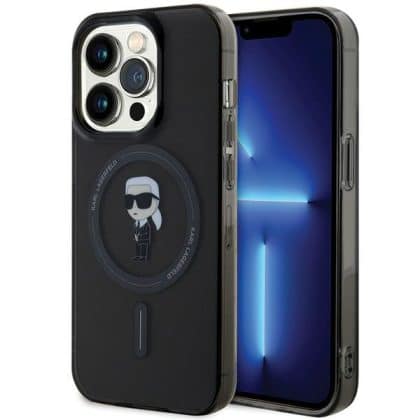 Karl Lagerfeld IML Ikonik MagSafe - θήκη για Apple iPhone 15 Pro Max - Μαύρο