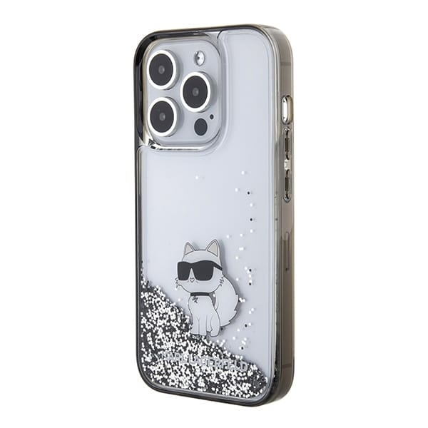 Karl Lagerfeld Liquid Glitter Choupette - θήκη για Apple iPhone 15 Pro Max - Διάφανο - Image 2