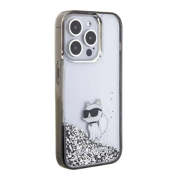Karl Lagerfeld Liquid Glitter Choupette - θήκη για Apple iPhone 15 Pro Max - Διάφανο - Image 4