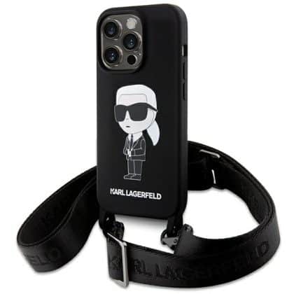 Karl Lagerfeld Silicone Ikonik - θήκη για Apple iPhone 15 Pro Max - Μαύρο