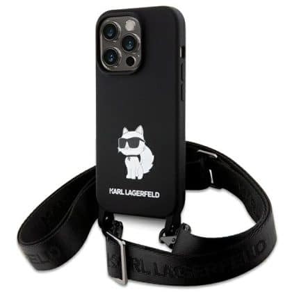 Karl Lagerfeld Silicone Choupette - θήκη για Apple iPhone 15 Pro Max - Μαύρο
