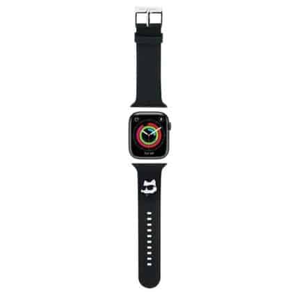 Karl Lagerfeld 3D Rubber Choupette Head - θήκη για Apple Watch 42mm (1st gen) / 44mm 45mm 49mm - Μαύρο
